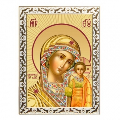 Икона Божией Матери Казанская (в золоте, в лучах)
